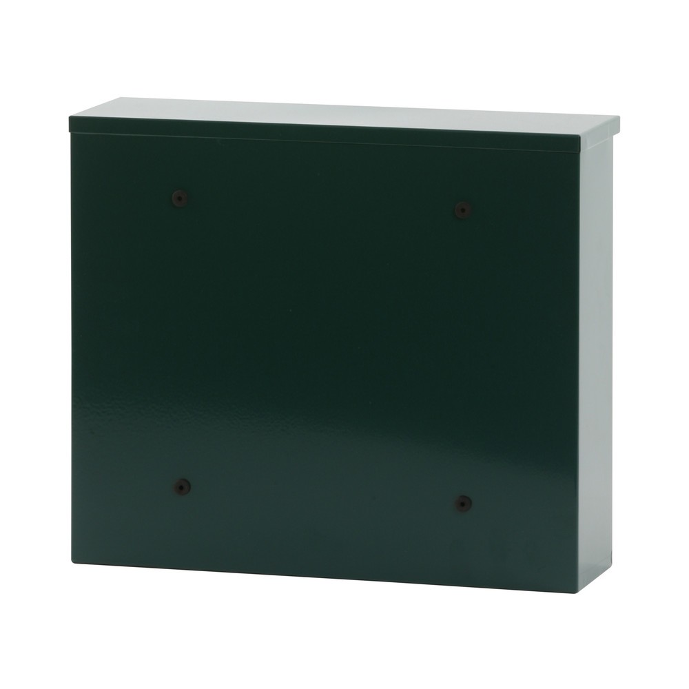 Produktabbildung Nr. 3: Wand-Briefkasten Granadan, mit Zylinderschloss, aus verzinktem Stahl, grün