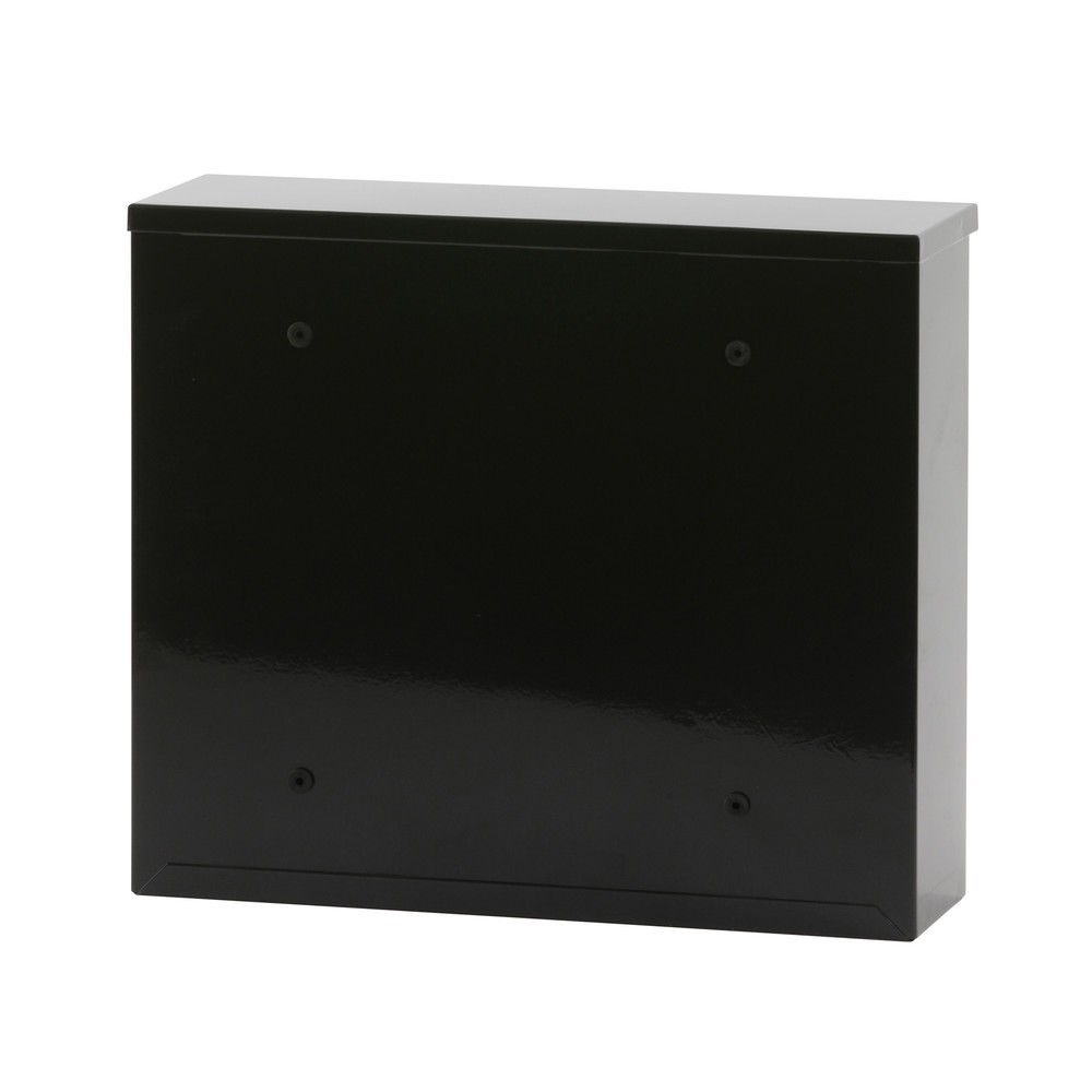 Produktabbildung Nr. 3: Wand-Briefkasten Granadan, mit Zylinderschloss, aus verzinktem Stahl, schwarz