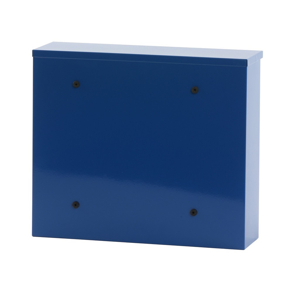 Produktabbildung Nr. 3: Wand-Briefkasten Granadan, mit Zylinderschloss, aus verzinktem Stahl, blau