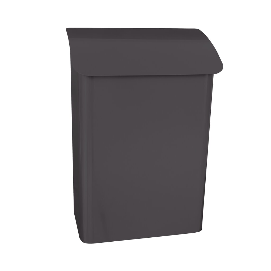 Wand-Briefkasten Denian, aus verzinktem Stahl, mit Zylinderschloss, anthrazit Produktabbildung: Wand-Briefkasten Denian, aus verzinktem Stahl, mit Zylinderschloss, anthrazit