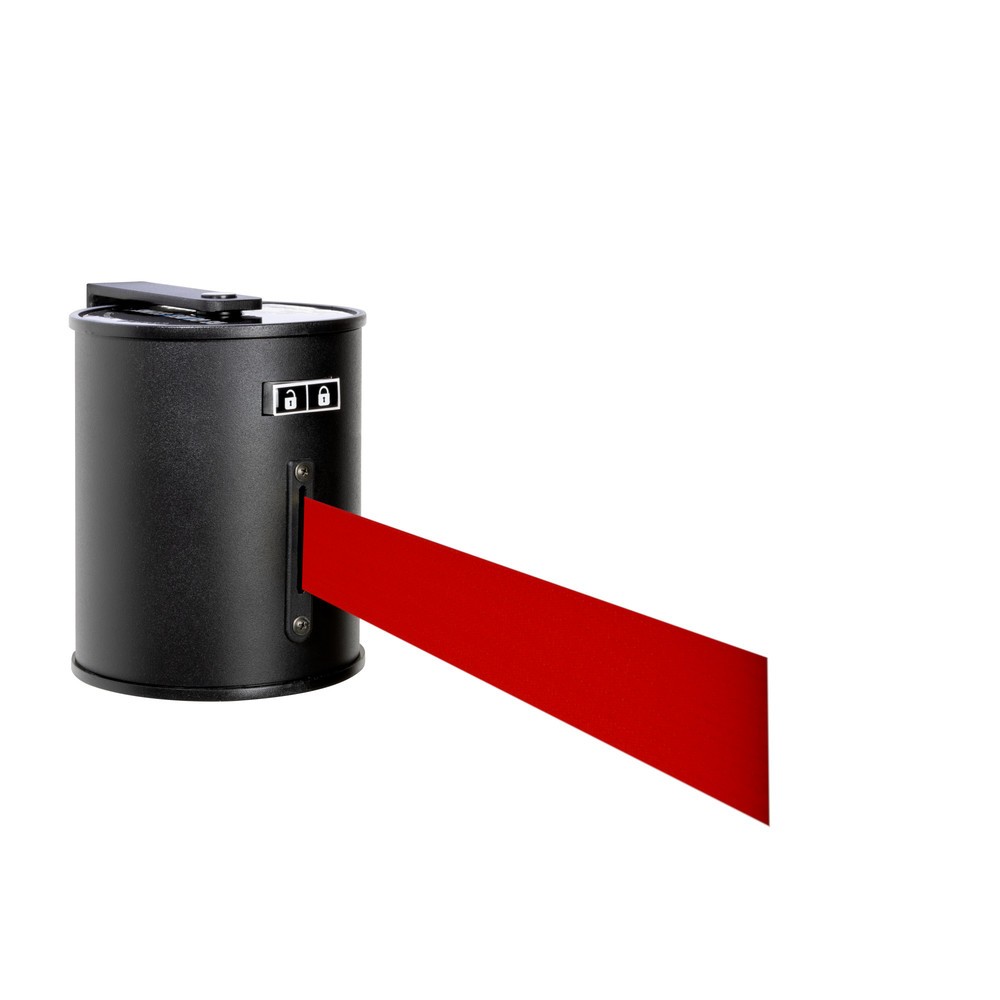 Product afbeelding: Wandafzetband RS-GUIDESYSTEMS® met metalen behuizing, uittreklengte 20 m, rood