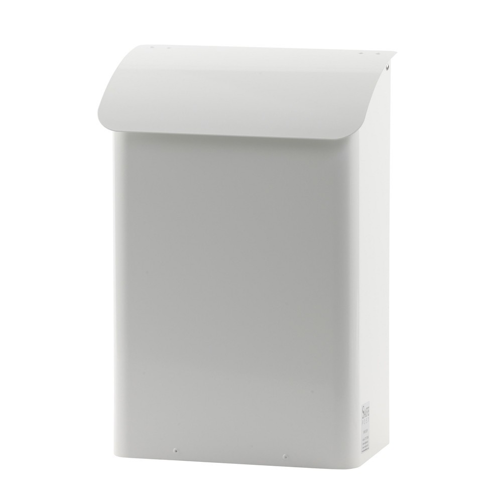 Produktabbildung Nr. 1: Wandbriefkasten, LxBxH 180 x 290 x 425 mm, mit abschließbarer Einwurföffnung, weiß