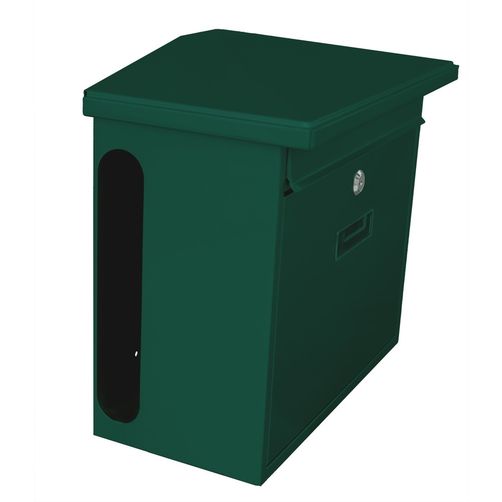 Produktabbildung Nr. 2: Wandbriefkasten Zamoran, aus verzinktem Stahl, grün