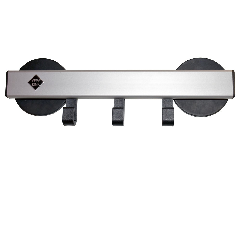 Produktabbildung Nr. 2: Wandgarderobe, magnetisch, 3 Haken, grau, schwarz