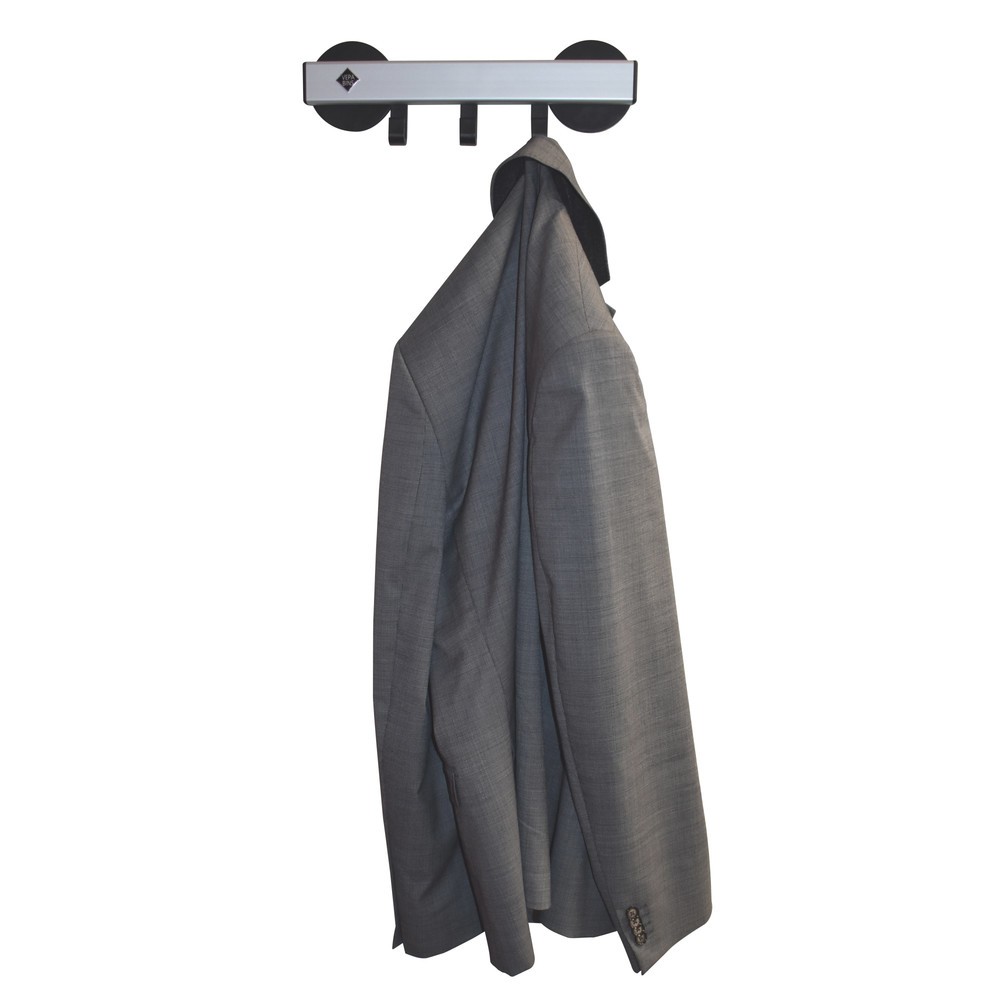 Produktabbildung Nr. 5: Wandgarderobe, magnetisch, 3 Haken, grau, schwarz