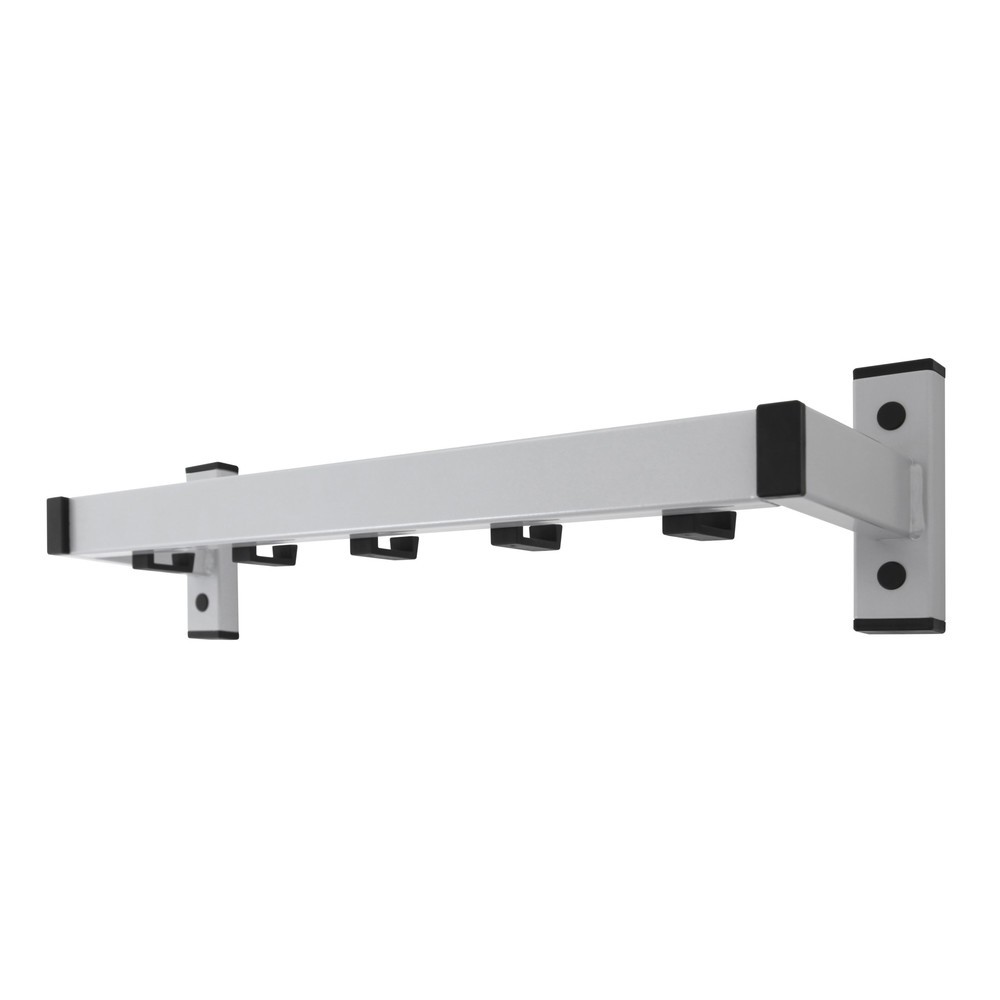 Produktabbildung Nr. 1: Wandgarderobe Safe, zum Anschrauben, grau, 5 Haken