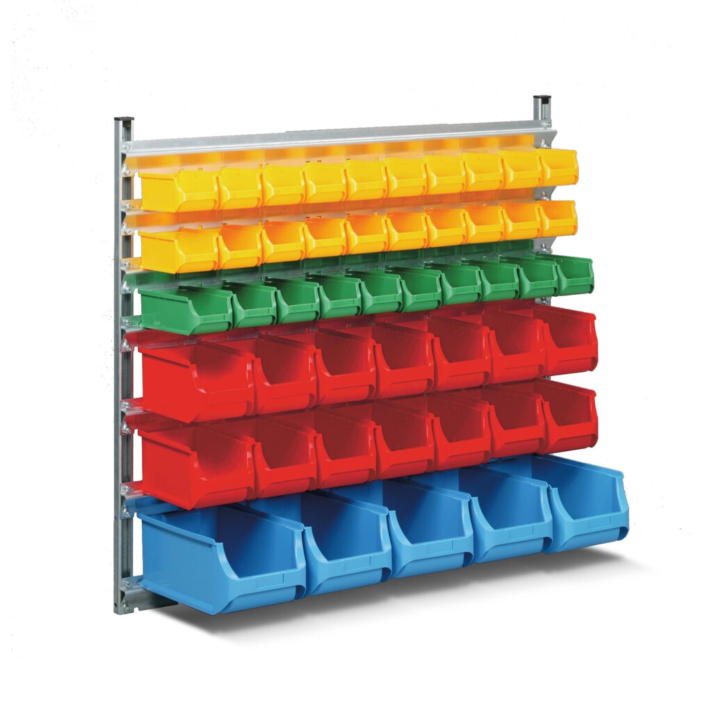 Allit Wandregal, einseitig, HxBxT 1.050 x 1.130 x 370 mm Produktabbildung: Allit Wandregal, einseitig, HxBxT 1.050 x 1.130 x 370 mm