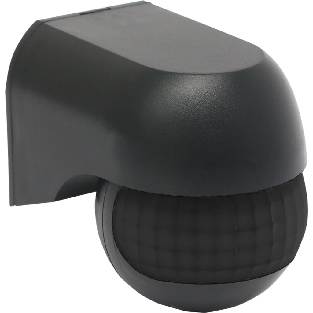 Wandsensor - PIR 180° IP54 - schwarz Produktabbildung: Wandsensor - PIR 180° IP54 - schwarz