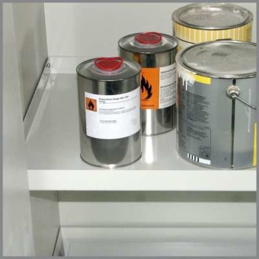 Wannenboden für PRIORIT Sicherheitsschrank Typ 90, Stahlblech, BxT 513 x 472 mm Produktabbildung: Wannenboden für PRIORIT Sicherheitsschrank Typ 90, Stahlblech, BxT 513 x 472 mm