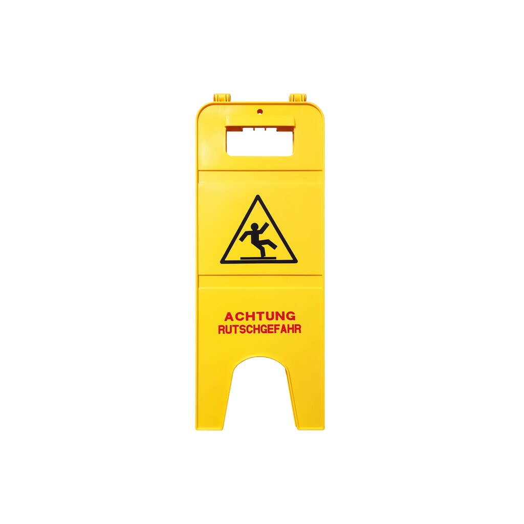 Produktabbildung: Warnschild-Set "Achtung Rutschgefahr", 2-teilig