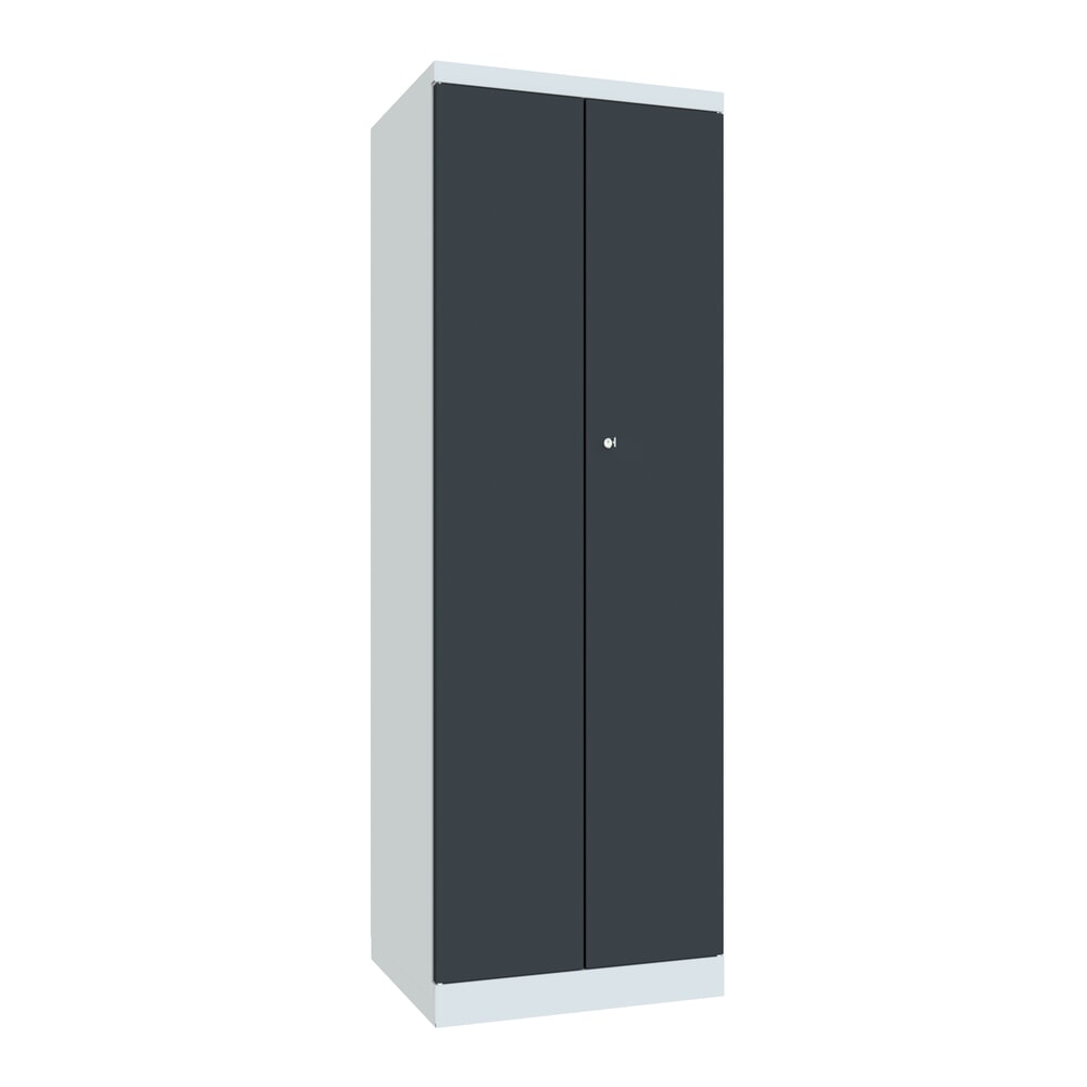 Product afbeelding: Wasverzamel- en garderobekast PAVOY, hxbxd 1.800 x 600 x 500 mm, antracietgrijs, lichtgrijs