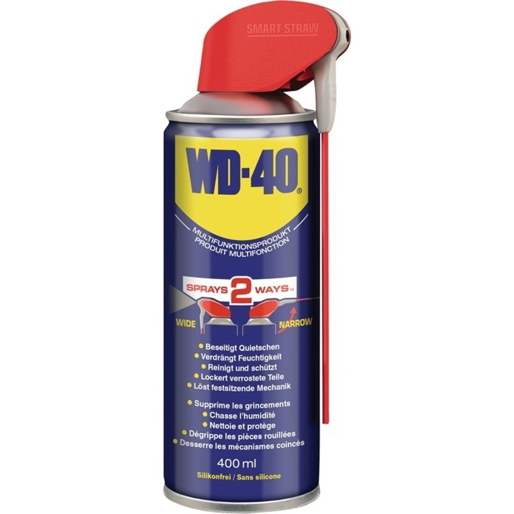 Produktabbildung Nr. 1: WD-40 Multifunktionsprodukt, 400 ml, Spraydose Smart Straw™