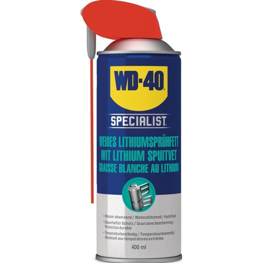 Produktabbildung: WD-40 SPECIALIST Lithiumsprühfett, 400 ml, cremefarben