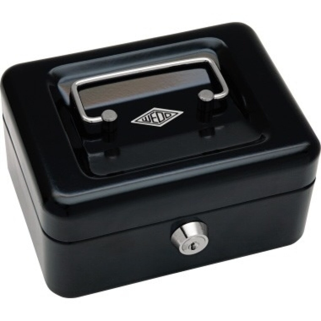 WEDO® Geldkassette 145121X 15,2x11,5x8cm Größe 1 schwarz Produktabbildung: WEDO® Geldkassette 145121X 15,2x11,5x8cm Größe 1 schwarz