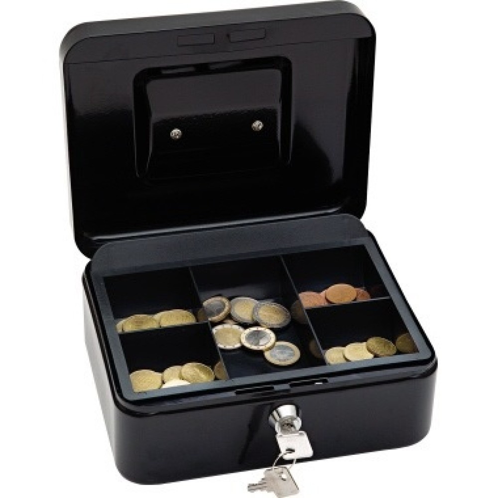 Produktabbildung: WEDO® Geldkassette 145221X 20x16x9cm Größe 2 schwarz