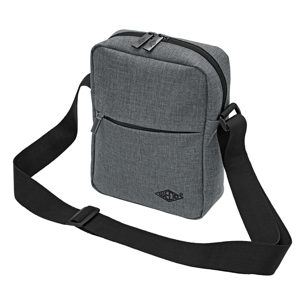 WEDO® Little Messenger Bag COLLEGE, grau Produktabbildung: WEDO® Little Messenger Bag COLLEGE, grau