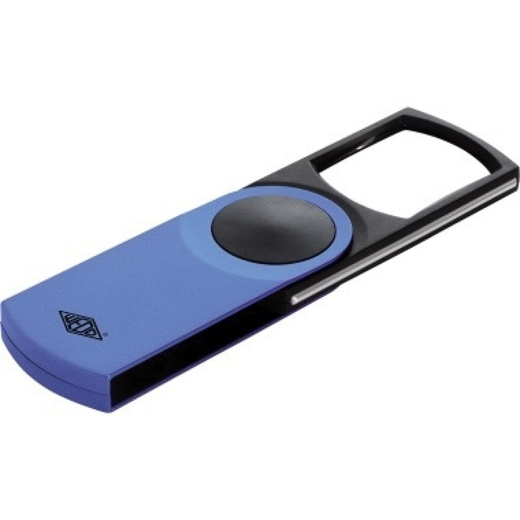 WEDO® Lupe SWING-IT 2717603 beleuchtet 3fach blau Produktabbildung: WEDO® Lupe SWING-IT 2717603 beleuchtet 3fach blau