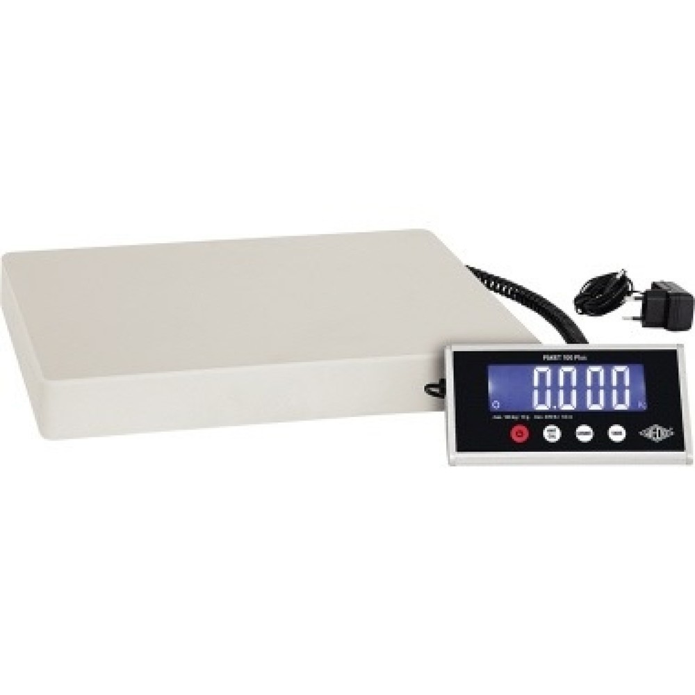 Produktabbildung: WEDO® Paketwaage PAKET 100 Plus 507610010 100kg +Netzgerät