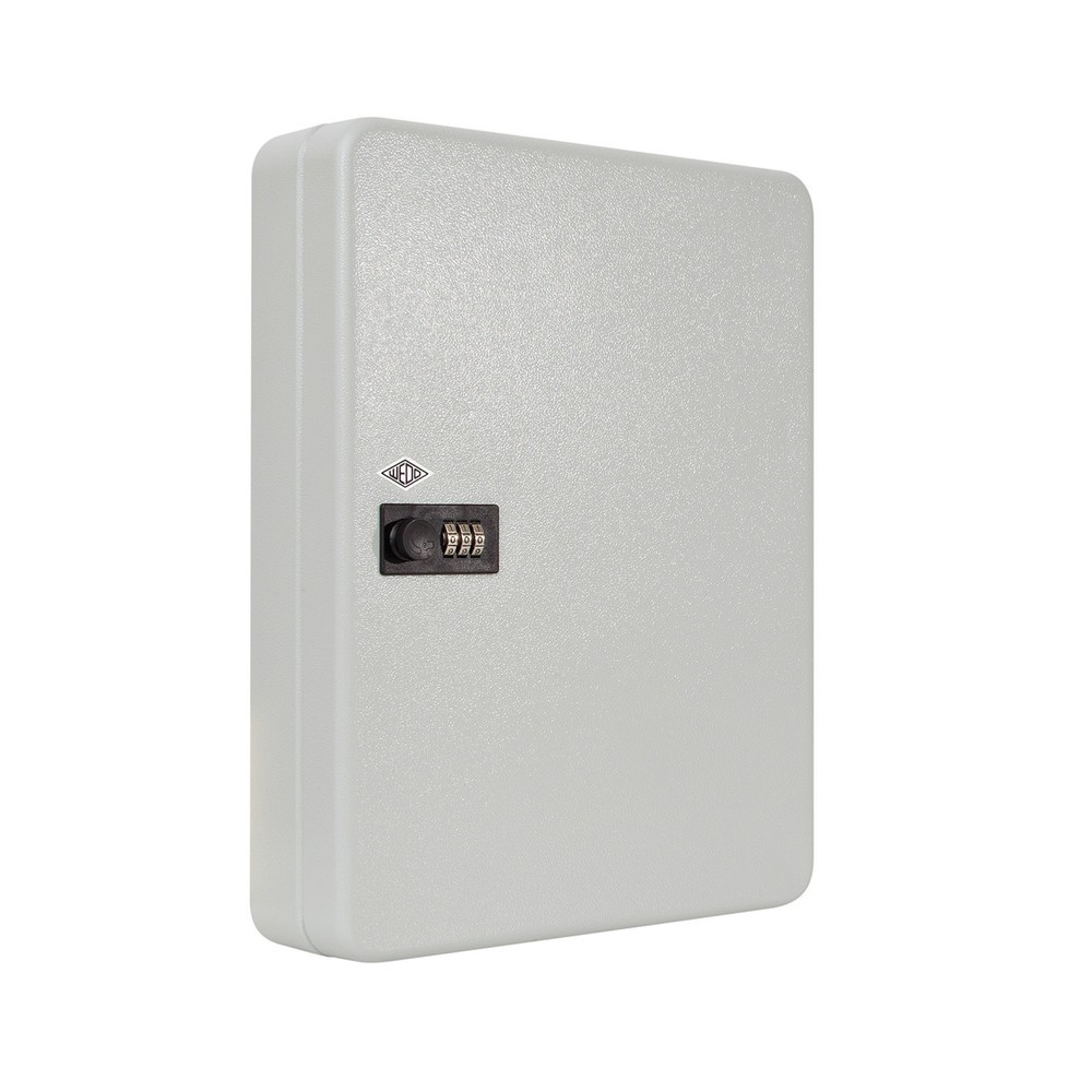 Produktabbildung: WEDO® Schlüsselschrank mit 3-stelligem Zahlenschloss, für 60 Schlüssel, lichtgrau