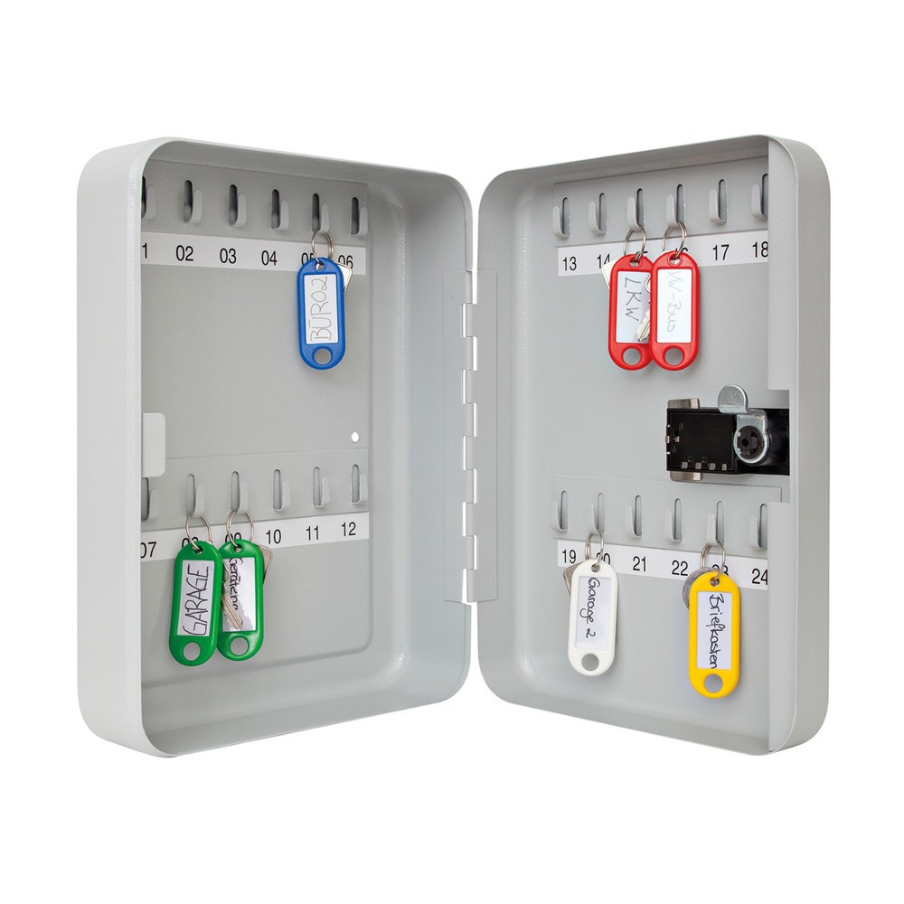 Produktabbildung Nr. 2: WEDO® Schlüsselschrank mit 3-stelligem Zahlenschloss, für 24 Schlüssel, lichtgrau