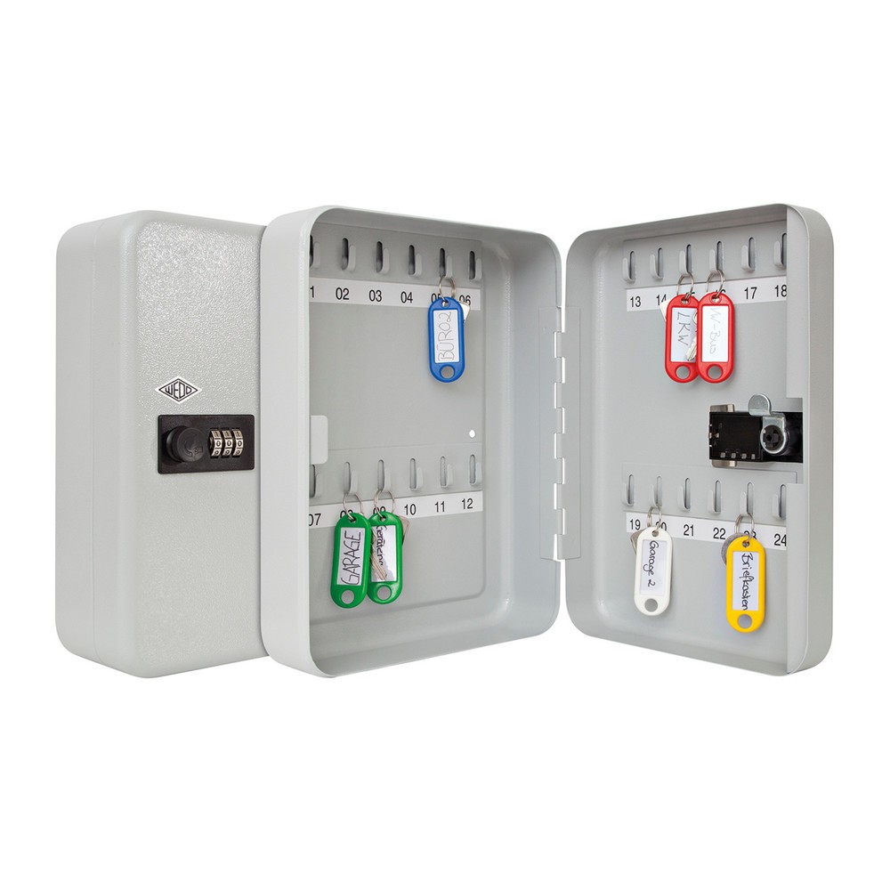 Produktabbildung Nr. 3: WEDO® Schlüsselschrank mit 3-stelligem Zahlenschloss, für 24 Schlüssel, lichtgrau