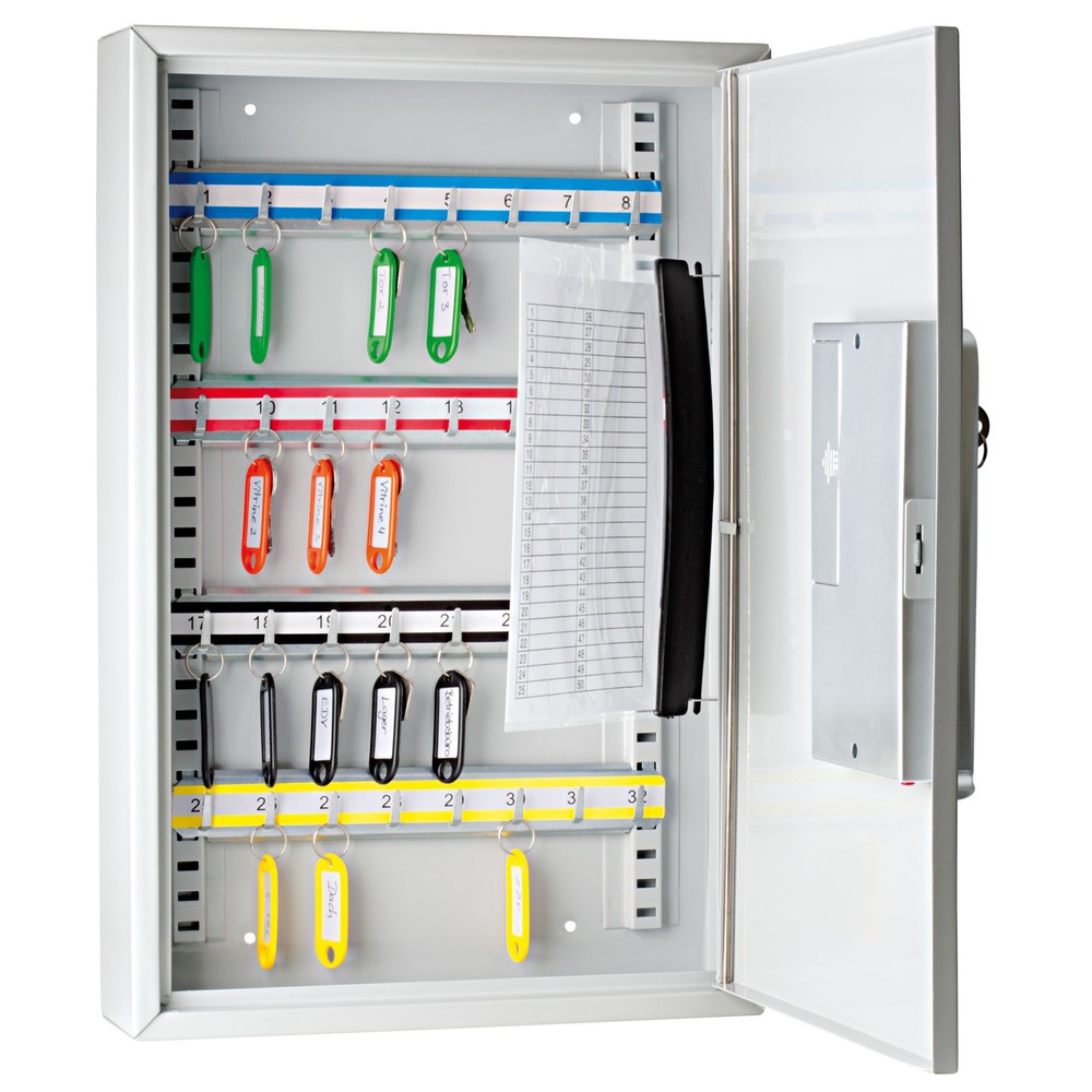 Produktabbildung Nr. 2: WEDO® Schlüsselschrank mit elektronischem Drehzahlenschloss, für 32 Schlüssel, lichtgrau
