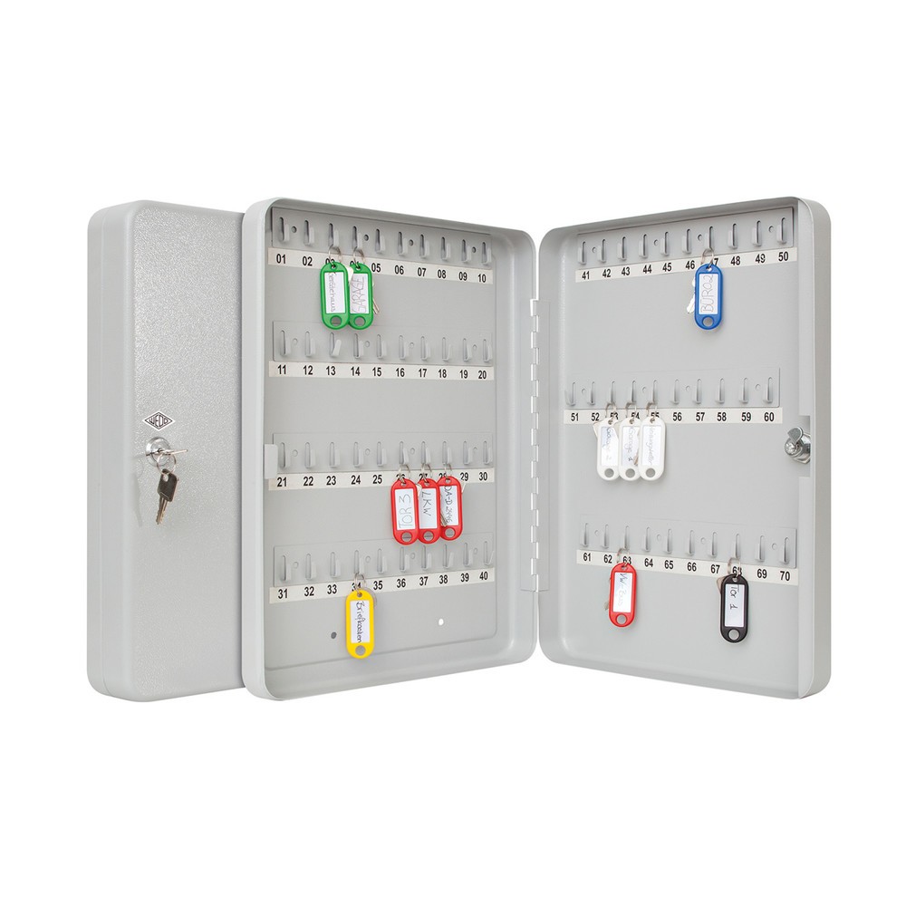 Produktabbildung Nr. 3: WEDO® Schlüsselschrank mit Standardschloss, für 70 Schlüssel, lichtgrau