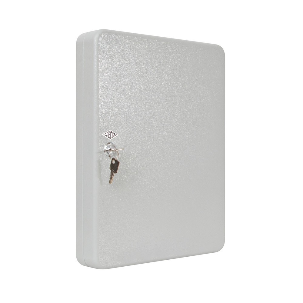 Produktabbildung Nr. 1: WEDO® Schlüsselschrank mit Standardschloss, für 70 Schlüssel, lichtgrau