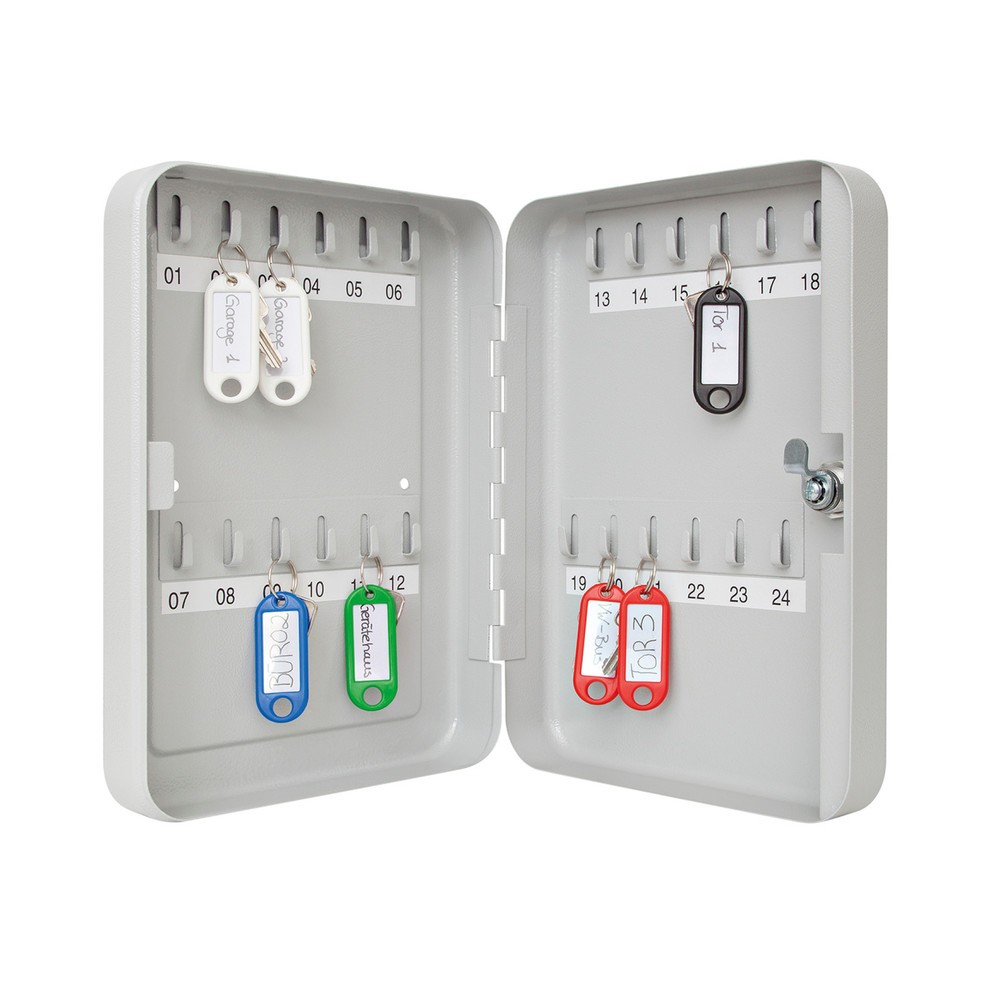 Produktabbildung Nr. 2: WEDO® Schlüsselschrank mit Standardschloss, für 24 Schlüssel, lichtgrau