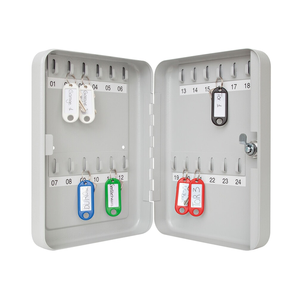 Produktabbildung Nr. 2: WEDO® Schlüsselschrank mit Standardschloss, für 24 Schlüssel, lichtgrau