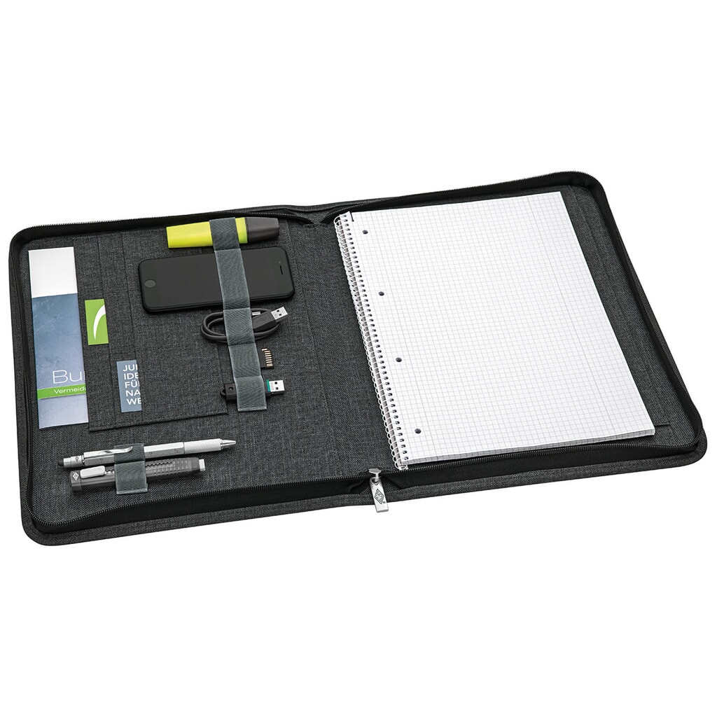 WEDO® Schreibmappe COLLEGE A4, grau Produktabbildung Nr. 3: WEDO® Schreibmappe COLLEGE A4, grau