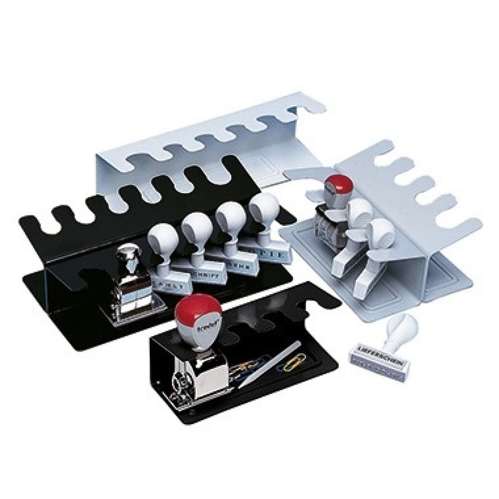 Produktabbildung Nr. 3: WEDO® Stempelträger 640401 4fach gerade Metall schwarz