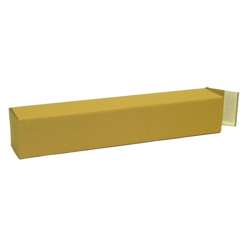 Produktabbildung: Wellpapp-Faltkarton 1-wellig, 108 x 108 x 610 mm, Qualität 1.20 B