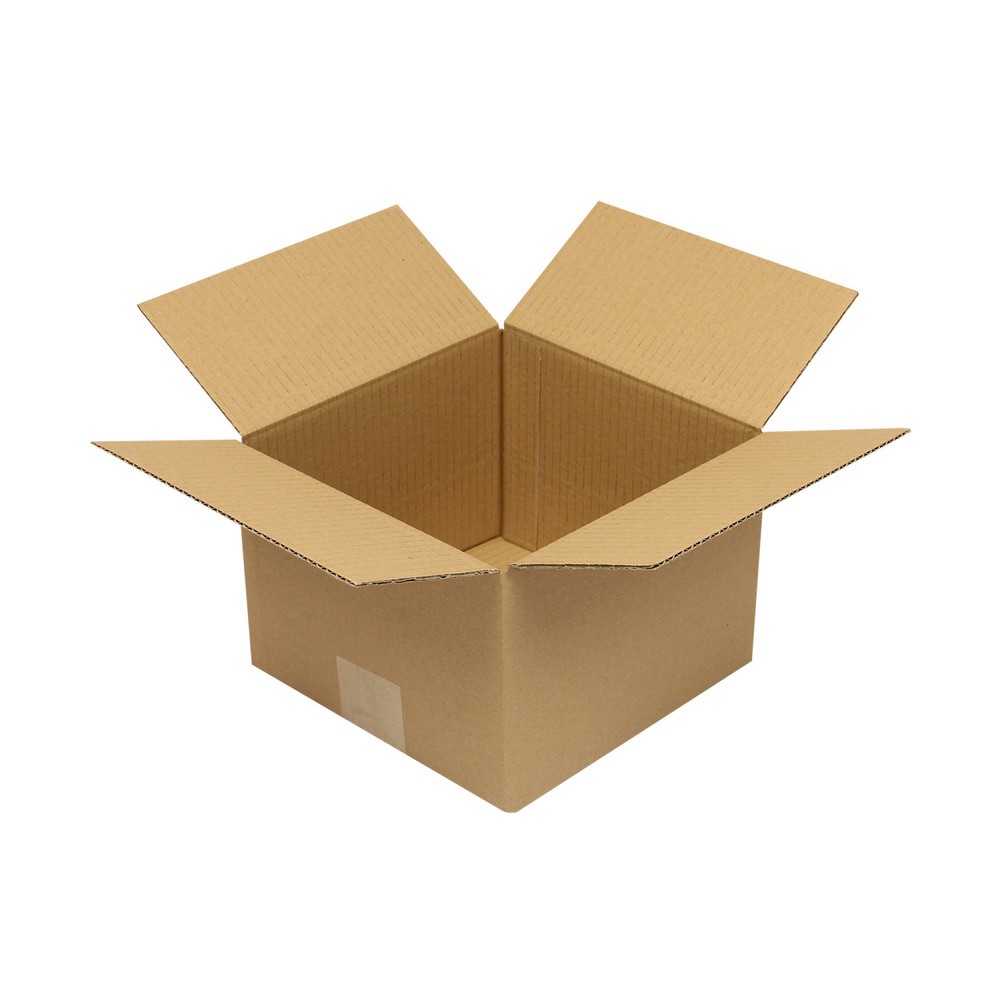 Produktabbildung: Wellpapp-Faltkarton 1-wellig, 200 x 200 x 140 mm, Qual. 1.10 B