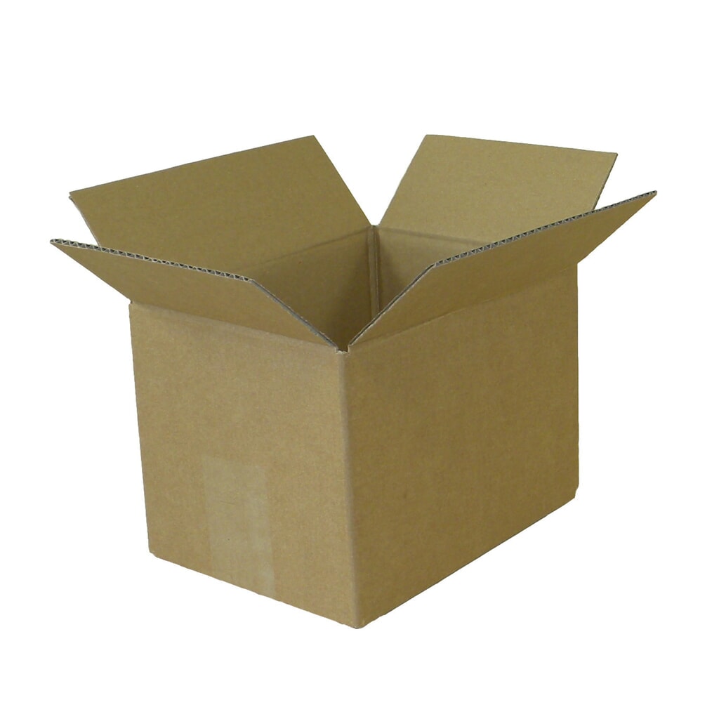 Wellpapp-Faltkarton 1-wellig, 220 x 160 x 150 mm, Qualität 1.20 B, braun Produktabbildung: Wellpapp-Faltkarton 1-wellig, 220 x 160 x 150 mm, Qualität 1.20 B, braun