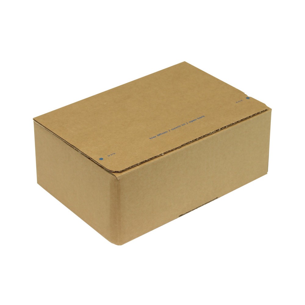 Produktabbildung Nr. 3: Wellpapp-Faltkarton 1-wellig, 230x160x80mm, A5, Qual.1.2B, braun, Automatikboden