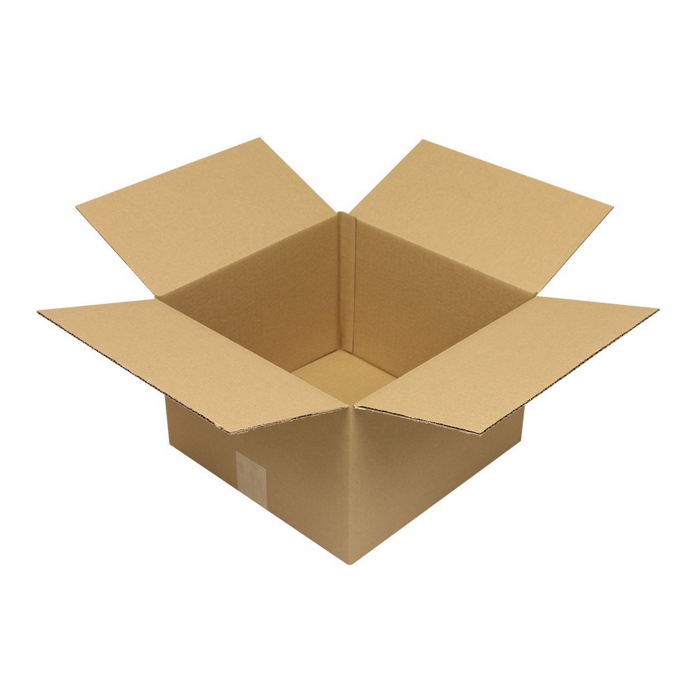 Produktabbildung: Wellpapp-Faltkarton 1-wellig, 300 x 300 x 200 mm, Qual. 1.2B, braun