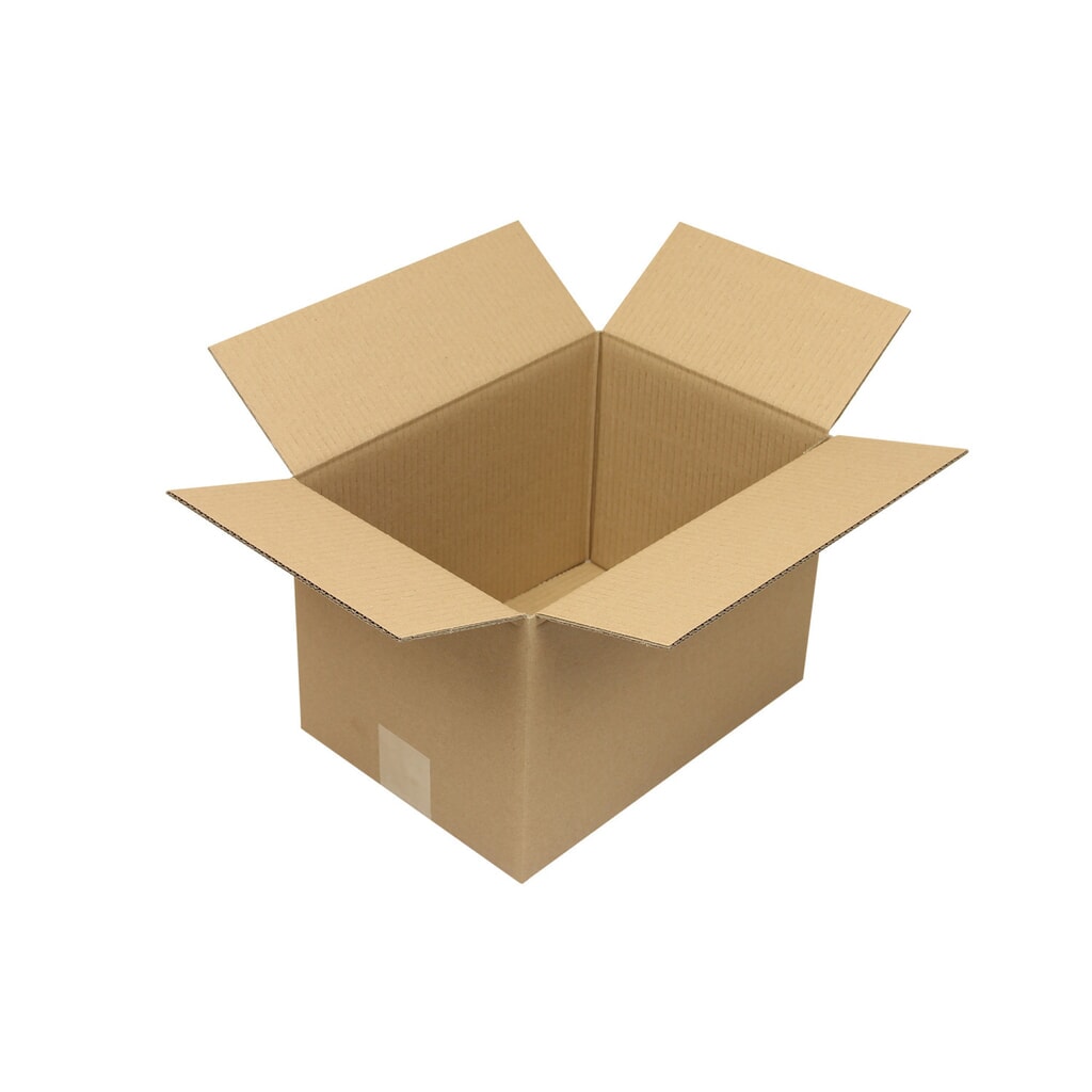 Wellpapp-Faltkarton 1-wellig, 300 x 300 x 300 mm, Qual. 1.20 B, braun Produktabbildung: Wellpapp-Faltkarton 1-wellig, 300 x 300 x 300 mm, Qual. 1.20 B, braun