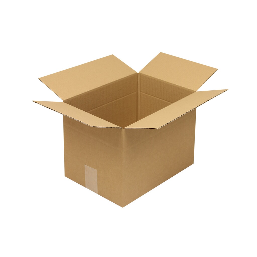 Wellpapp-Faltkarton 1-wellig, 325 x 235 x 225 mm, Qualität 1.20 B, braun Produktabbildung: Wellpapp-Faltkarton 1-wellig, 325 x 235 x 225 mm, Qualität 1.20 B, braun