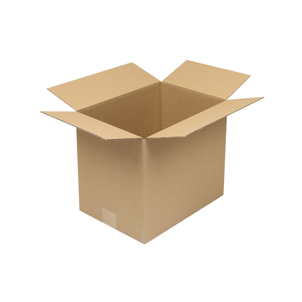Produktabbildung: Wellpapp-Faltkarton 1-wellig, 340 x 240 x 280 mm, Qualität 1.20 B, braun