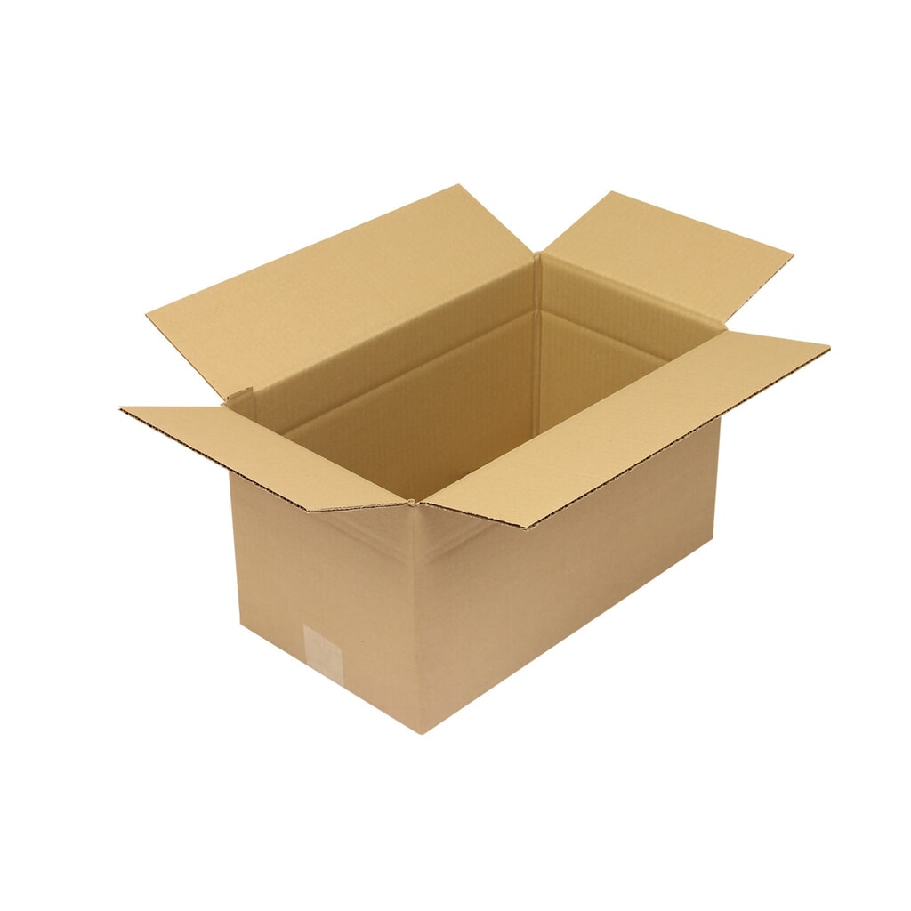 Wellpapp-Faltkarton 1-wellig, 415 x 235 x 230 mm, Qualität 1.30 C, braun Produktabbildung: Wellpapp-Faltkarton 1-wellig, 415 x 235 x 230 mm, Qualität 1.30 C, braun