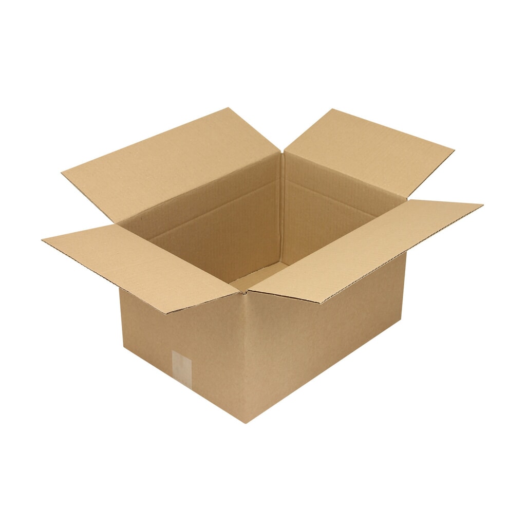 Wellpapp-Faltkarton 1-wellig, 430 x 310 x 250 mm, Qualität 1.30 C, braun Produktabbildung: Wellpapp-Faltkarton 1-wellig, 430 x 310 x 250 mm, Qualität 1.30 C, braun