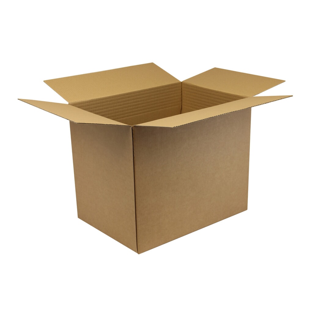 Faltkarton 1-wellig, 430 x 310 x 280-360mm ( L x B x H ) -Qual.1.30 B,braun Produktabbildung: Faltkarton 1-wellig, 430 x 310 x 280-360mm ( L x B x H ) -Qual.1.30 B,braun