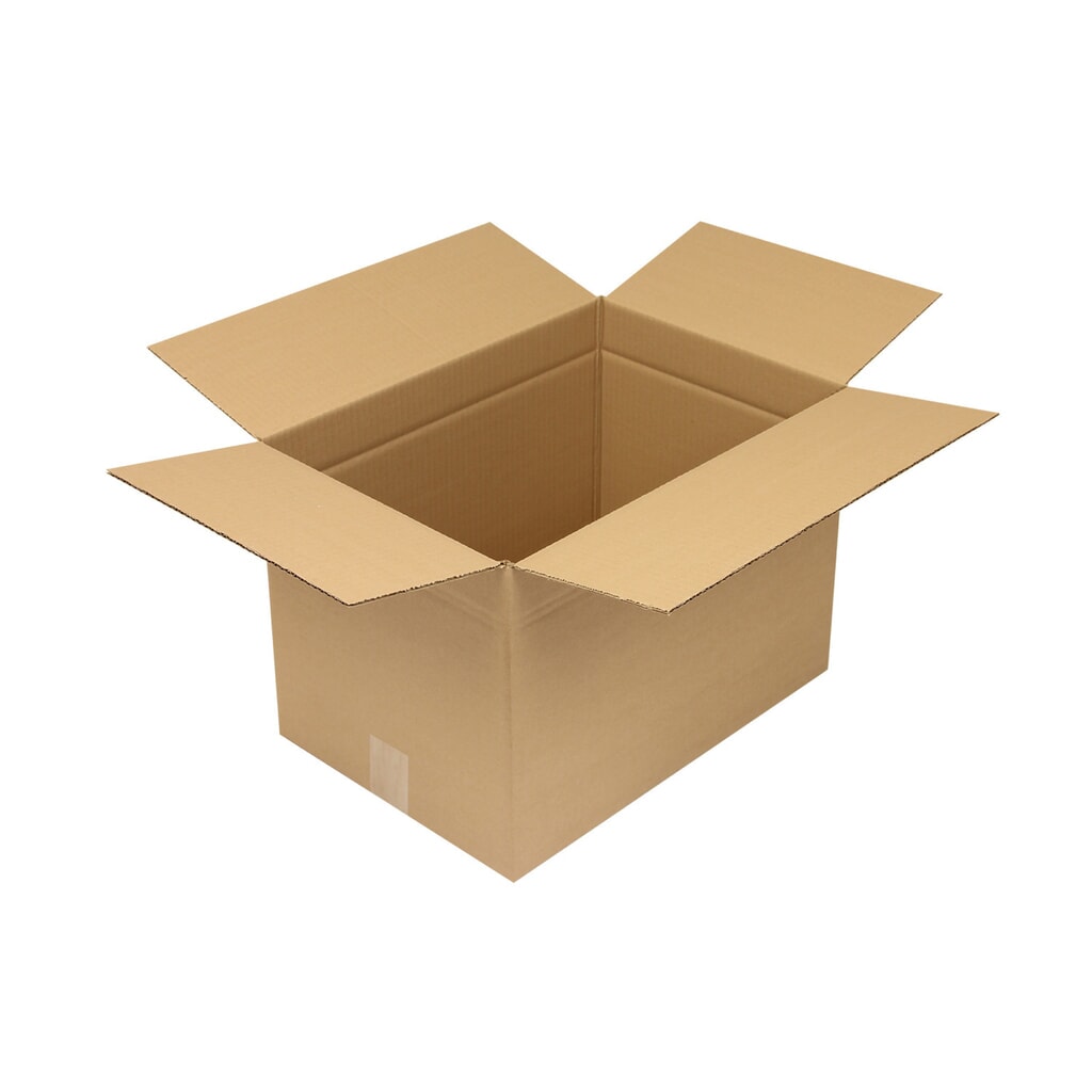 Wellpapp-Faltkarton 1-wellig, 440 x 300 x 300 mm, Qualität 1.30 C, braun Produktabbildung: Wellpapp-Faltkarton 1-wellig, 440 x 300 x 300 mm, Qualität 1.30 C, braun