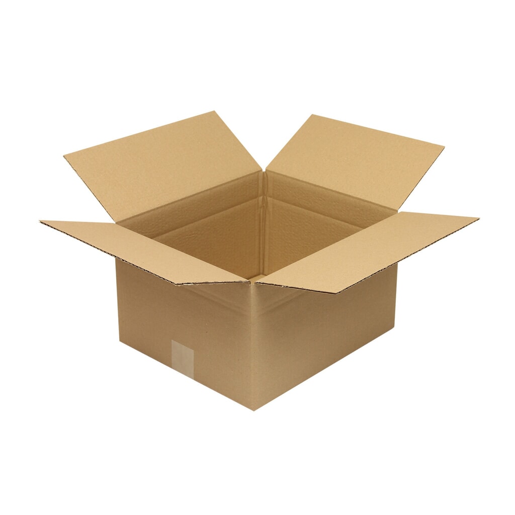 Wellpapp-Faltkarton 1-wellig, Innenmaß 350 x 300 x 200 mm,Qual. 1.20 B,braun Produktabbildung: Wellpapp-Faltkarton 1-wellig, Innenmaß 350 x 300 x 200 mm,Qual. 1.20 B,braun