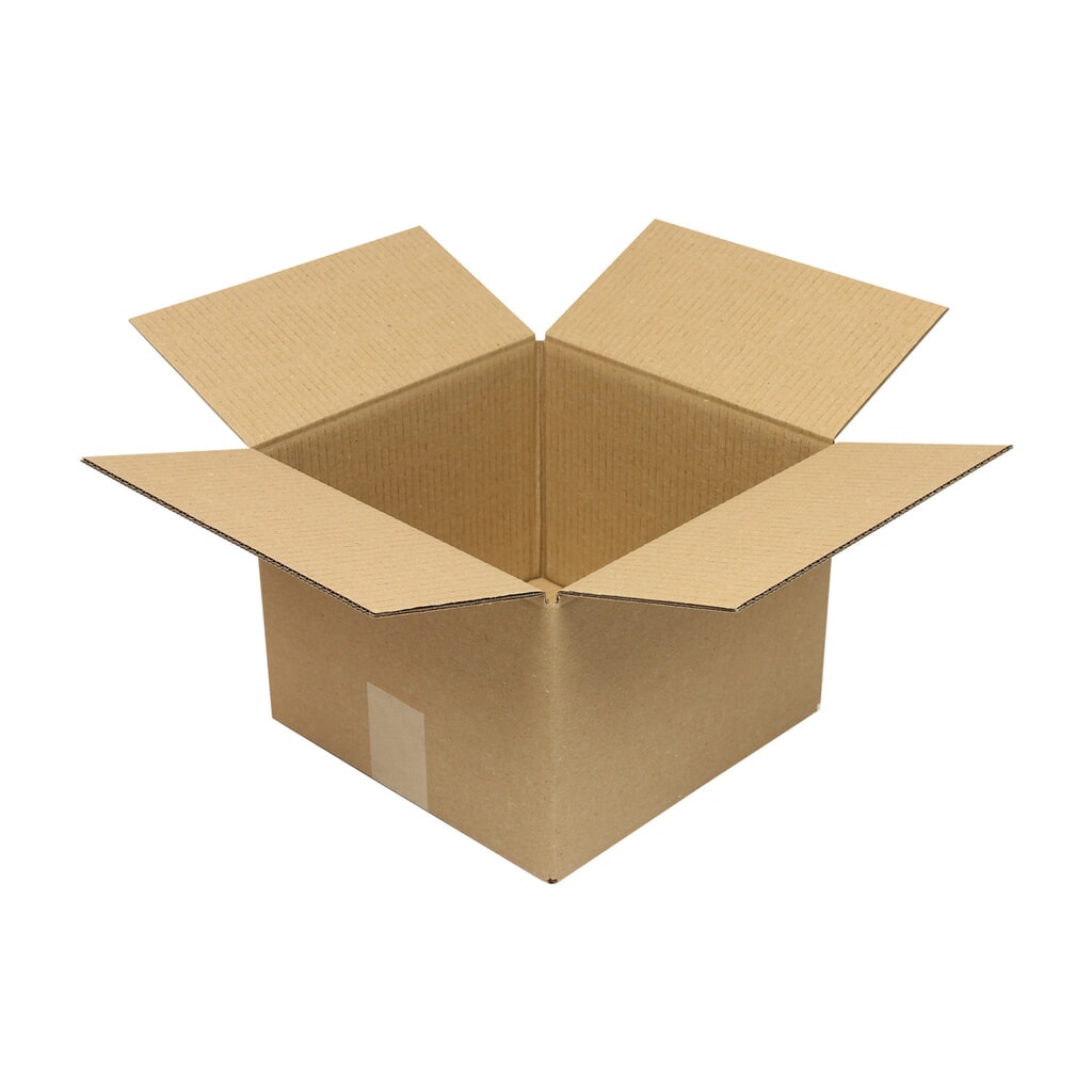 Produktabbildung: Wellpapp-Faltkarton, 2-wellig, 250 x 250 x 180 mm