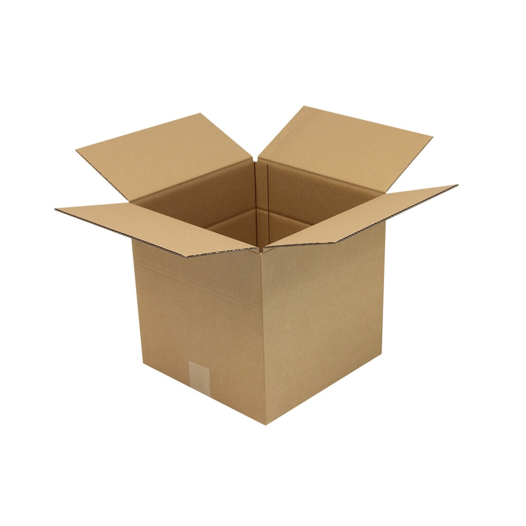 Produktabbildung: Wellpapp-Faltkarton, 2-wellig, 300 x 300 x 300 mm