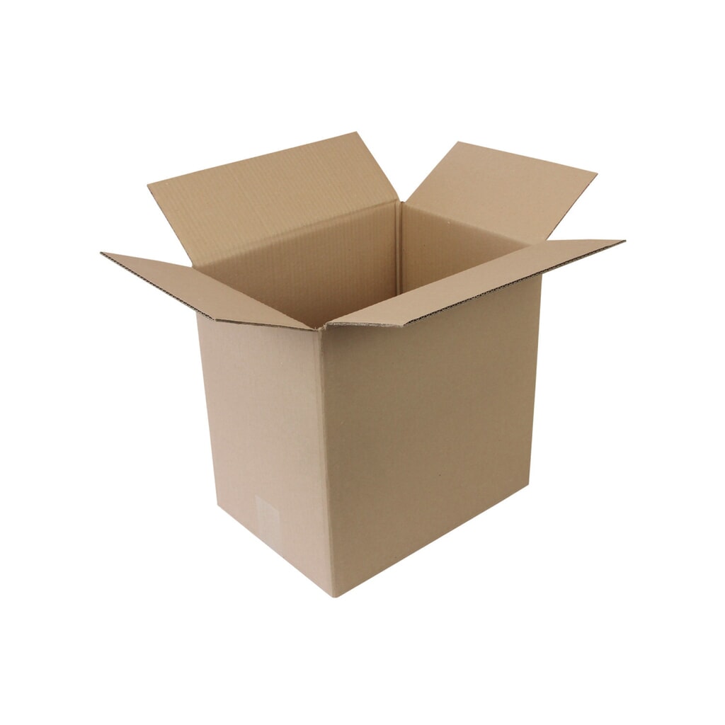 Wellpapp-Faltkarton 2-wellig, 330x235x330mm, Qual. 2.20EB, braun, Fefco 0201 Produktabbildung: Wellpapp-Faltkarton 2-wellig, 330x235x330mm, Qual. 2.20EB, braun, Fefco 0201