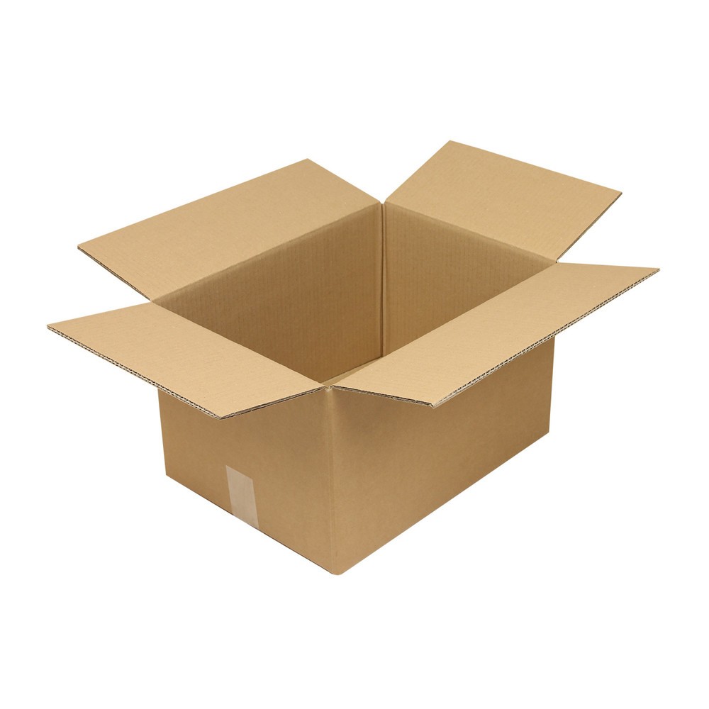 Produktabbildung: Wellpapp-Faltkarton 2-wellig, 430 x 310 x 250 mm, Qual. 2.30 BC, braun