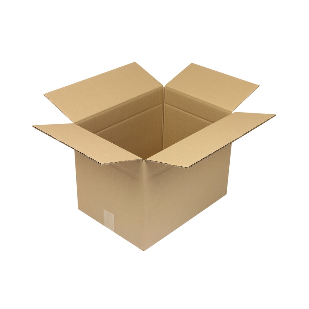 Wellpapp-Faltkarton 2-wellig, 430 x 310 x 315 mm, Qualität 2.30 BC, braun Produktabbildung: Wellpapp-Faltkarton 2-wellig, 430 x 310 x 315 mm, Qualität 2.30 BC, braun